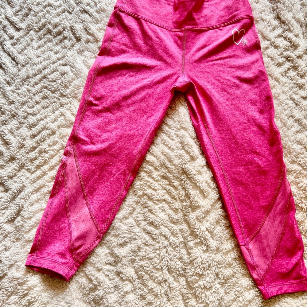 Peloton Pink High-Waisted Leggings